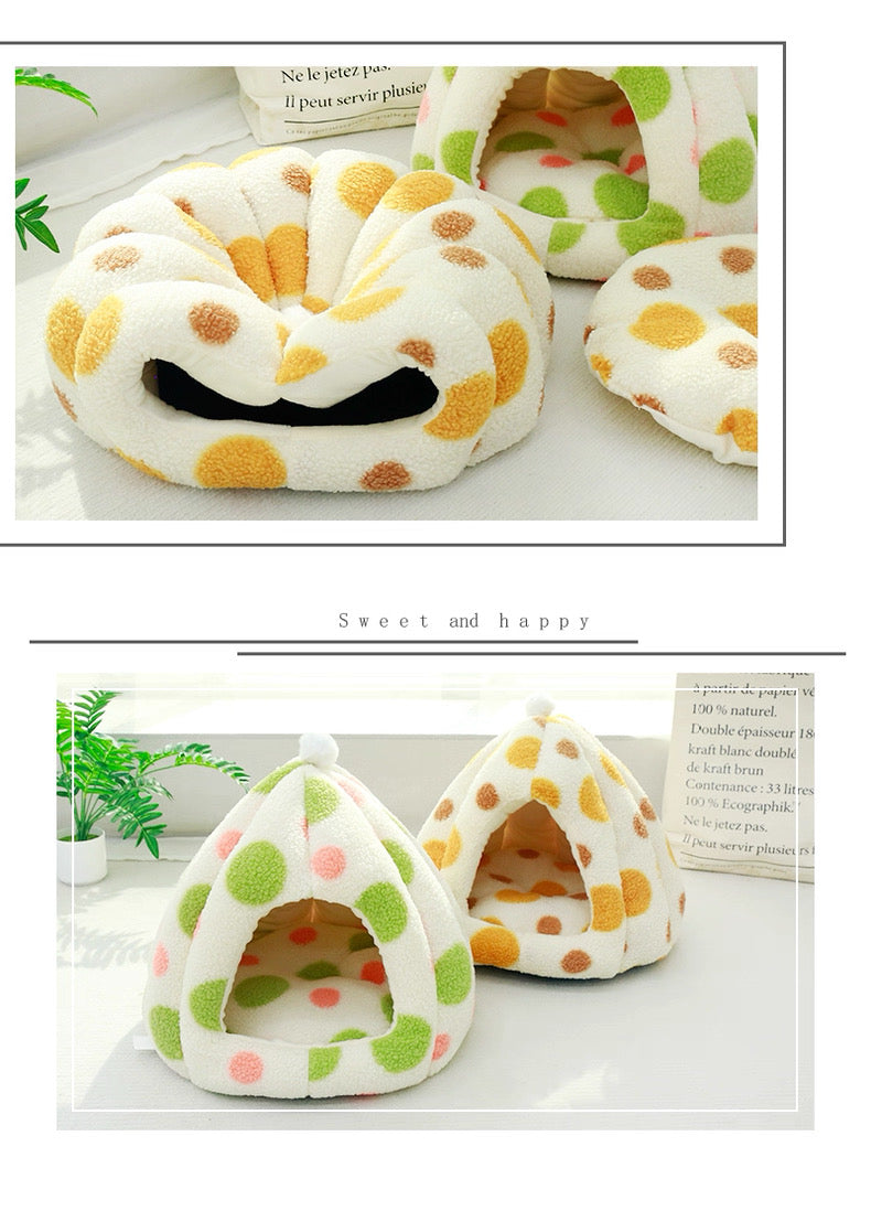 Casita afelpada para mascotas pequeñas 40*19*35cm