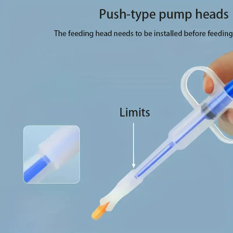 Jeringa de Medicina para Mascotas de Doble Uso con Punta Suave - Dispensador Fácil de Pastillas para Gatos