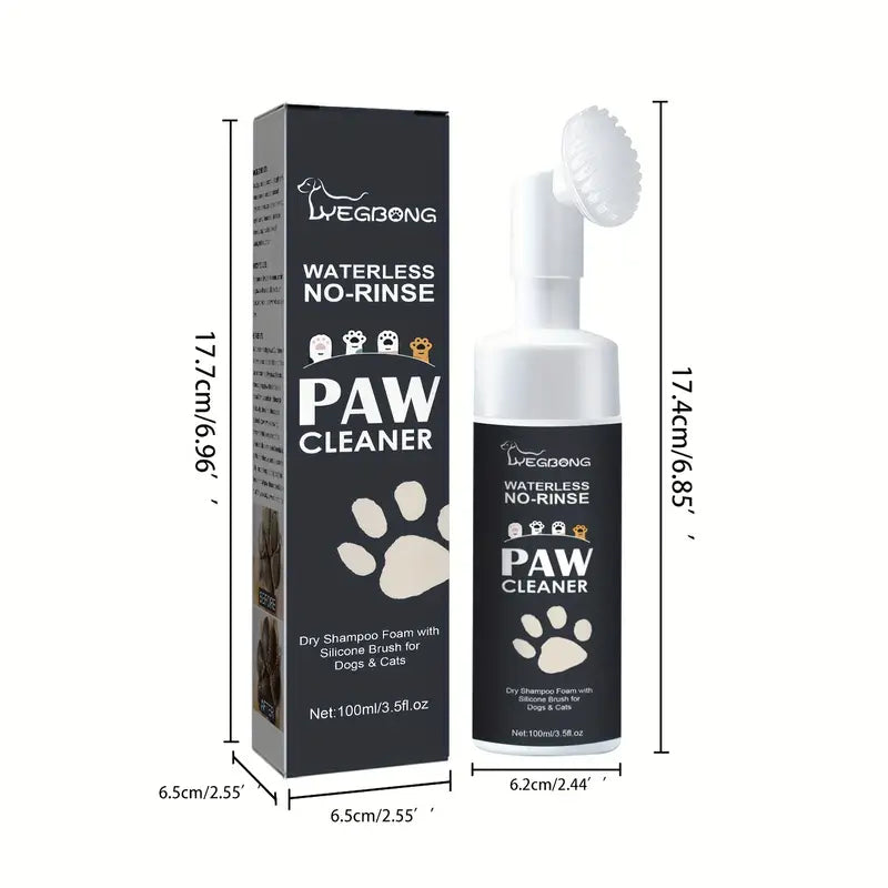 Limpiador de patas en espuma con cepillo 100ml