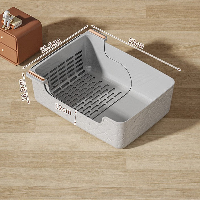 Arenero abierto con colador W79 gris