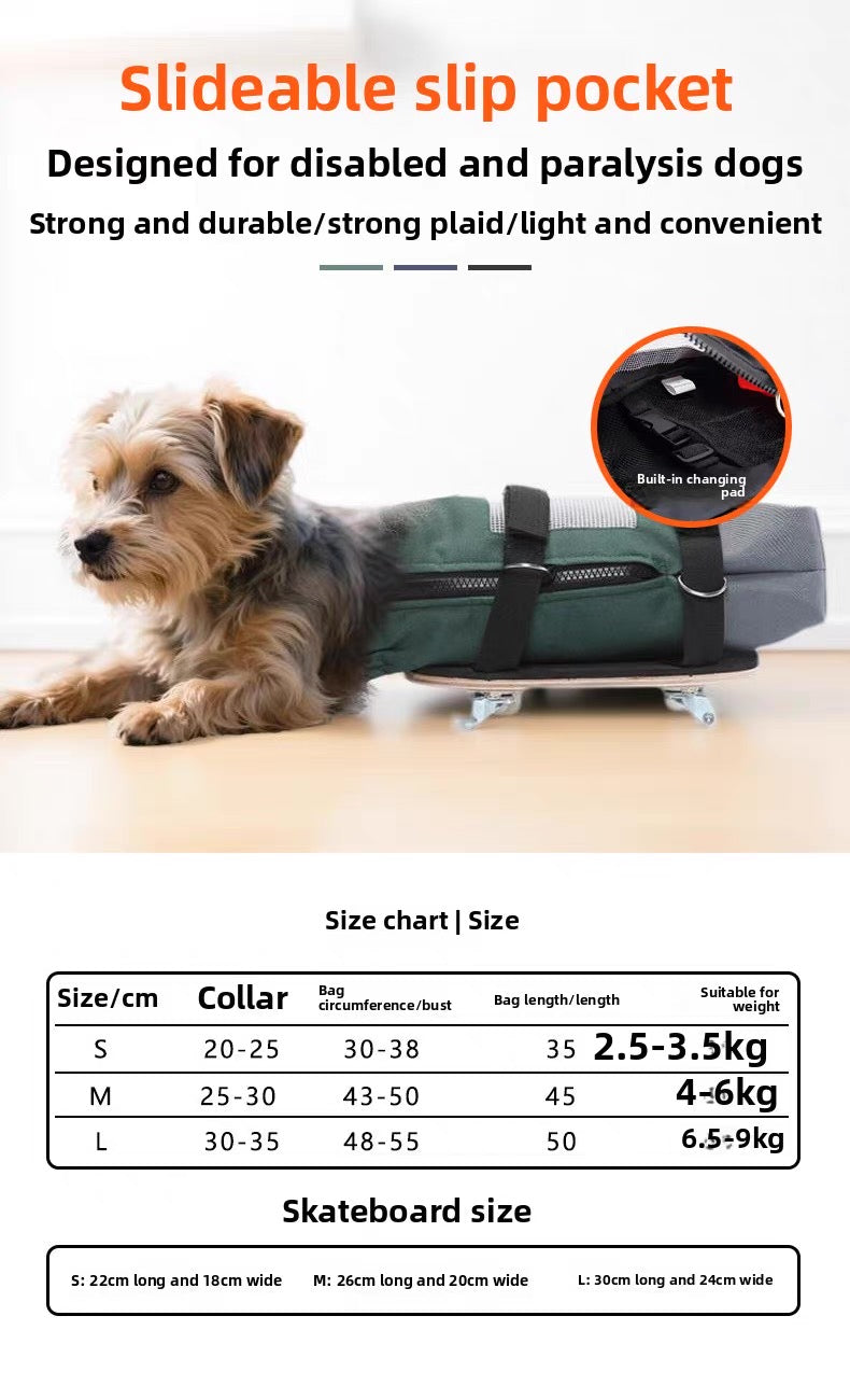 Silla de ruedas para patas traseras para perros y gatos discapacitados