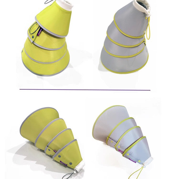 Cono isabelino de tela impermeable para mascotas