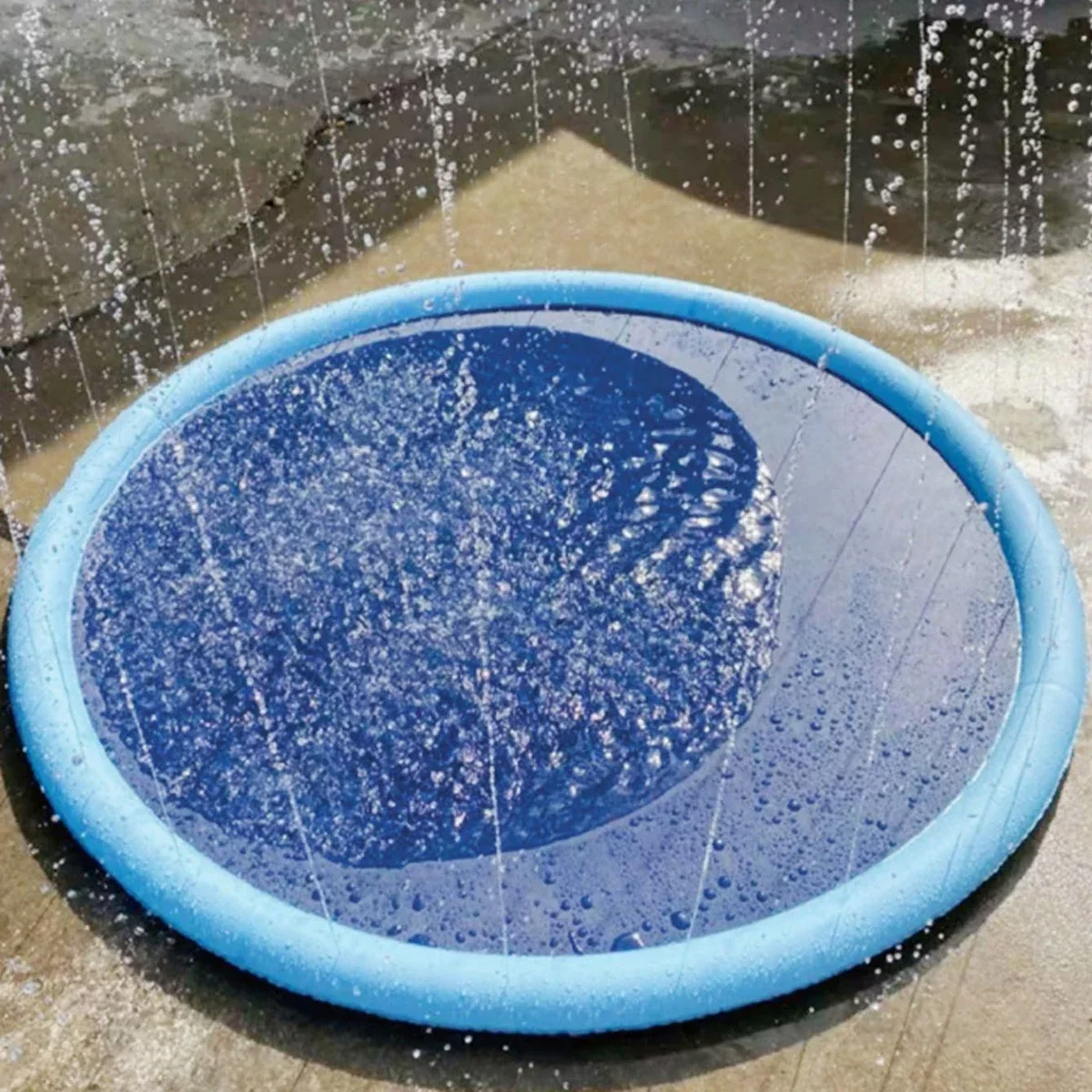 Piscina inflable de splash para perros