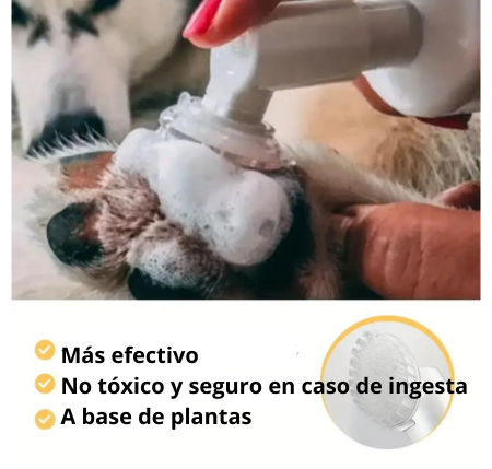Limpiador de patas en espuma con cepillo 100ml