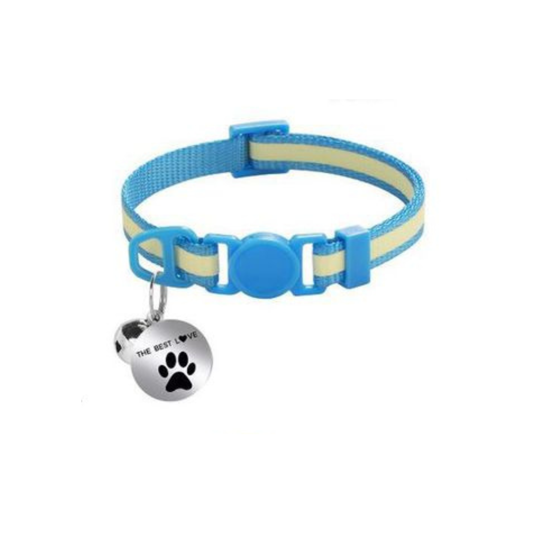 Collar de gato reflectivo con dije