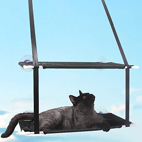 Hamaca grande de doble capa para gatos para ventana