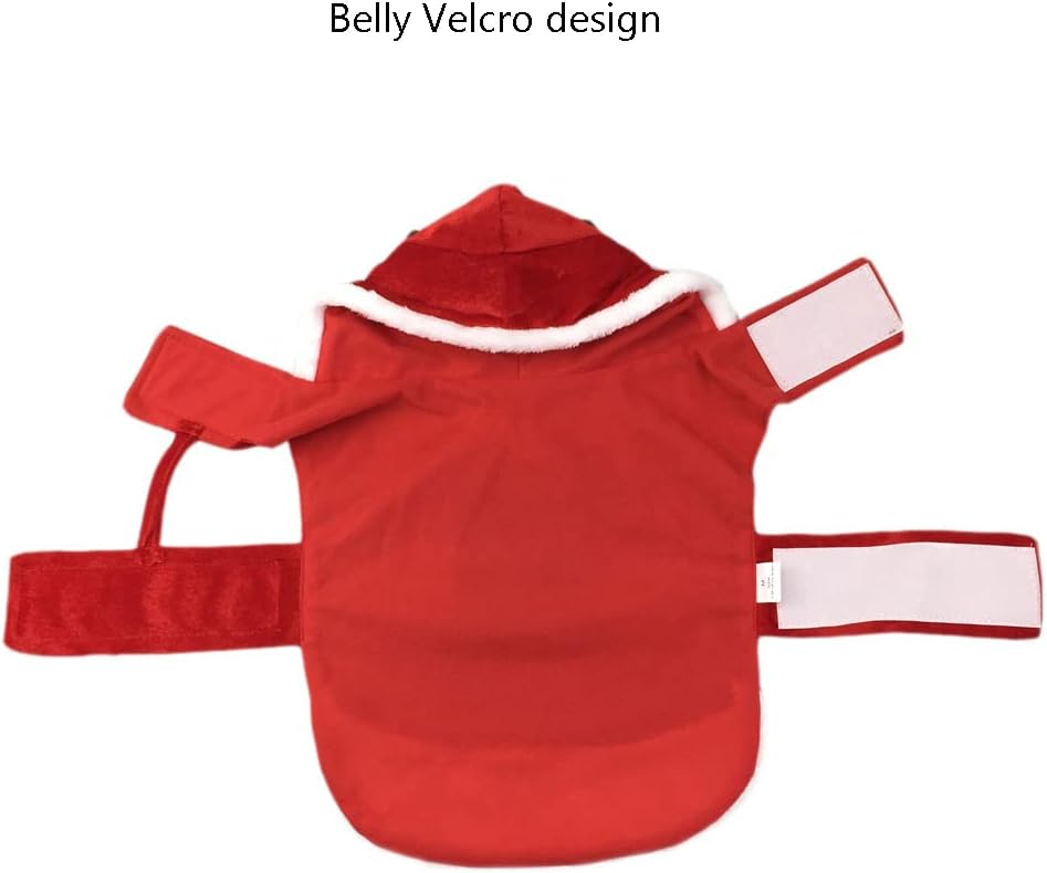 Traje navideño de santa para mascotas