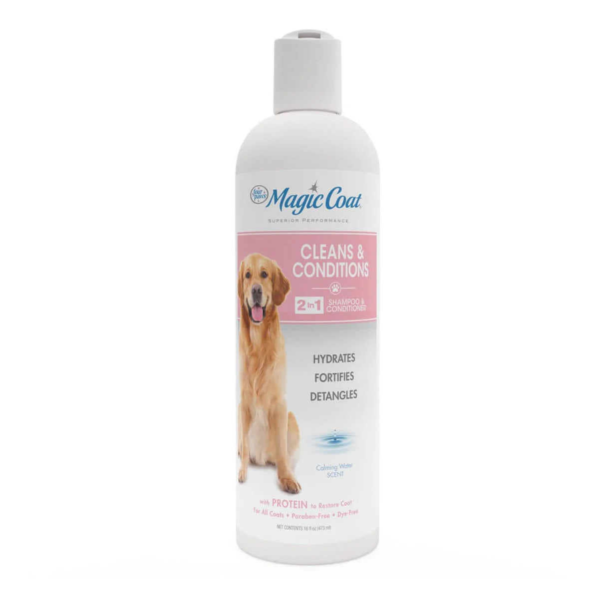 Shampoo Magic Coat para Perros: 2 en 1, shampoo y acondicionador 16onz