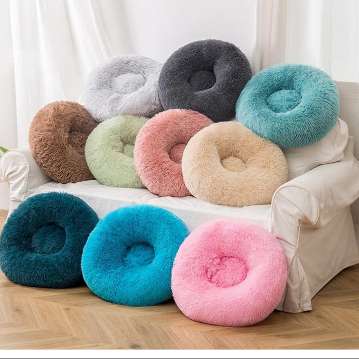 Cama acolchonada redonda para mascotas 60cm