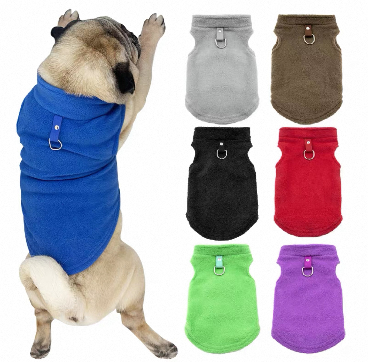 Camiseta sin manga de algodón para mascotas