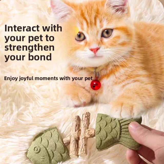 Catnip con forma de pescado para gatos