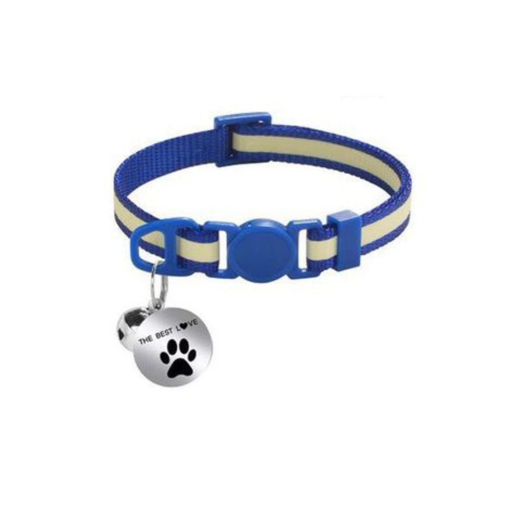 Collar de gato reflectivo con dije