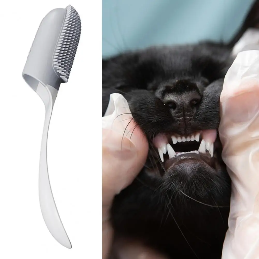 Cepillo de dientes con agarre cómodo para mascotas