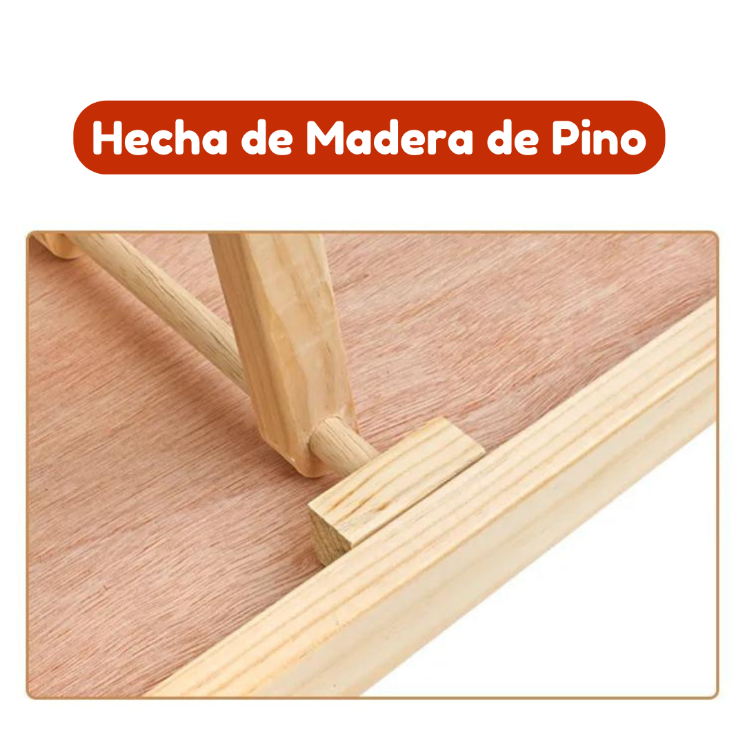 Rampa para mascotas. Plegable, madera duradera y antideslizante