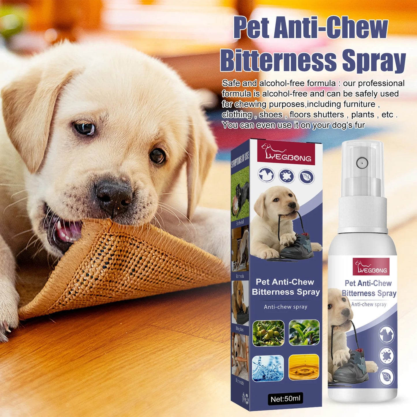 Spray antimordeduras para mascotas 50ml