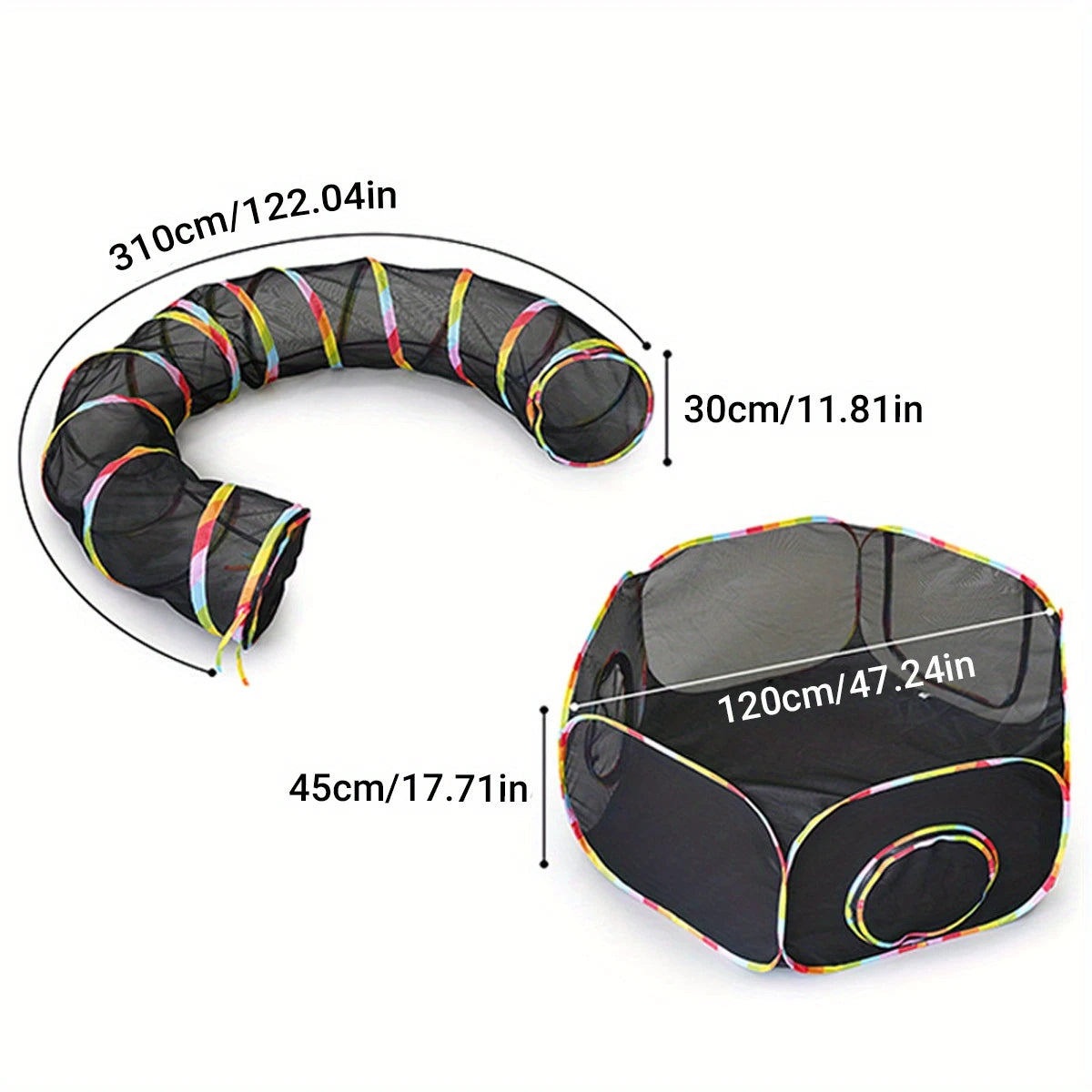 Túnel de tubo plegable para Gato