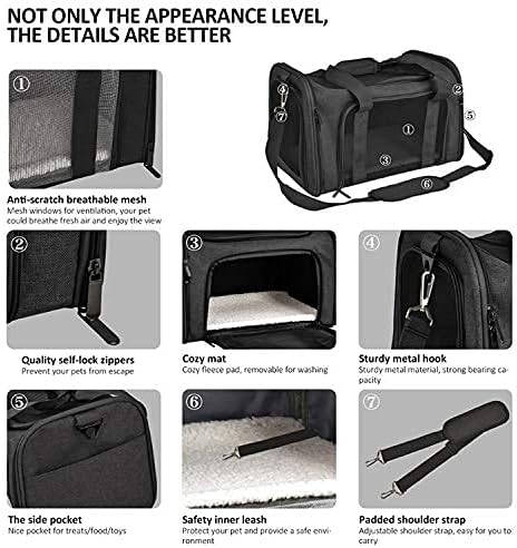 Bolso de viaje para mascotas XL (50*34*34cm) BH20