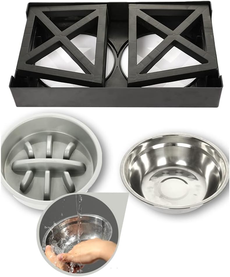 Comedero alto lento de 27.5cm de alto para perros Modelo #2