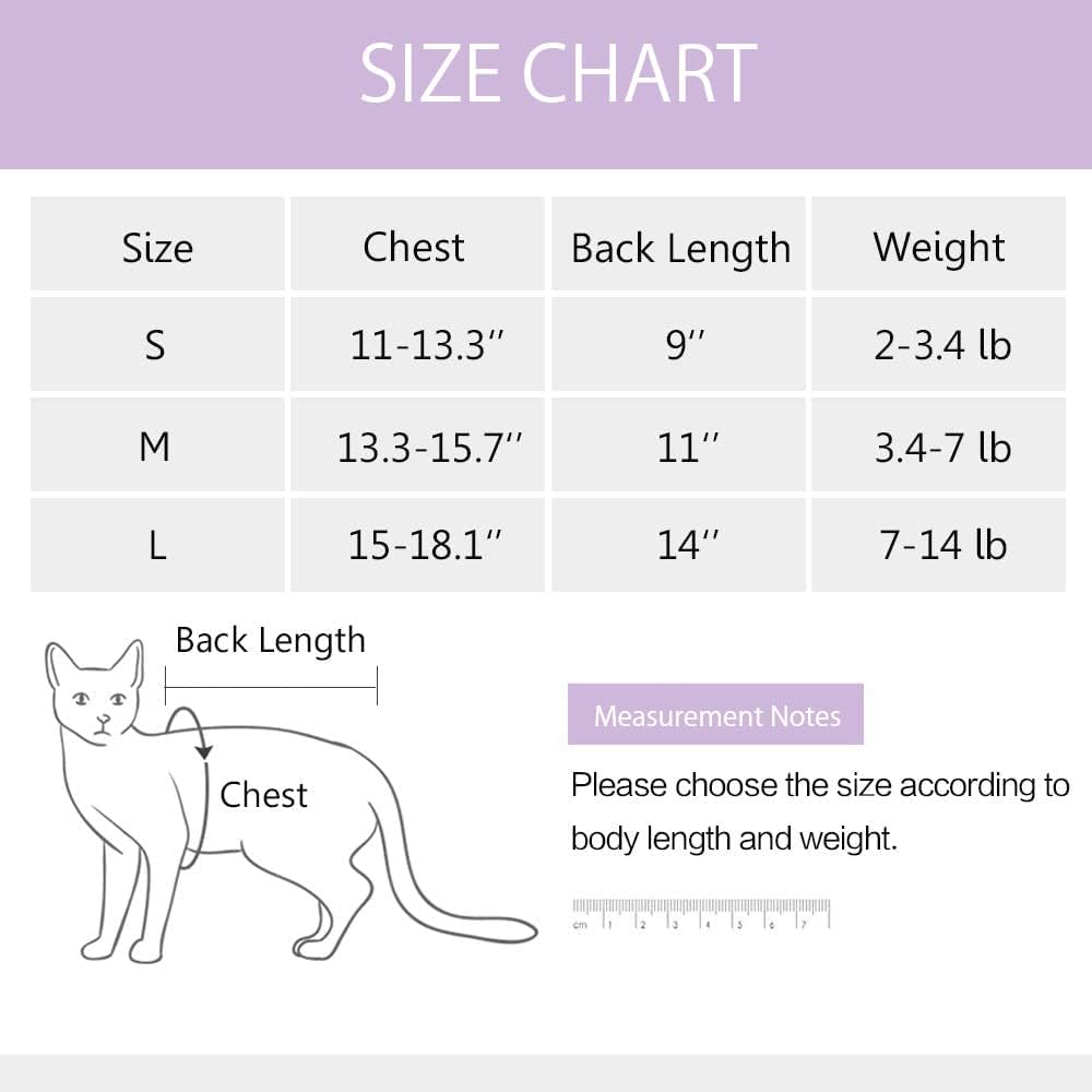 Traje de recuperación de cirugías y heridas para gatos