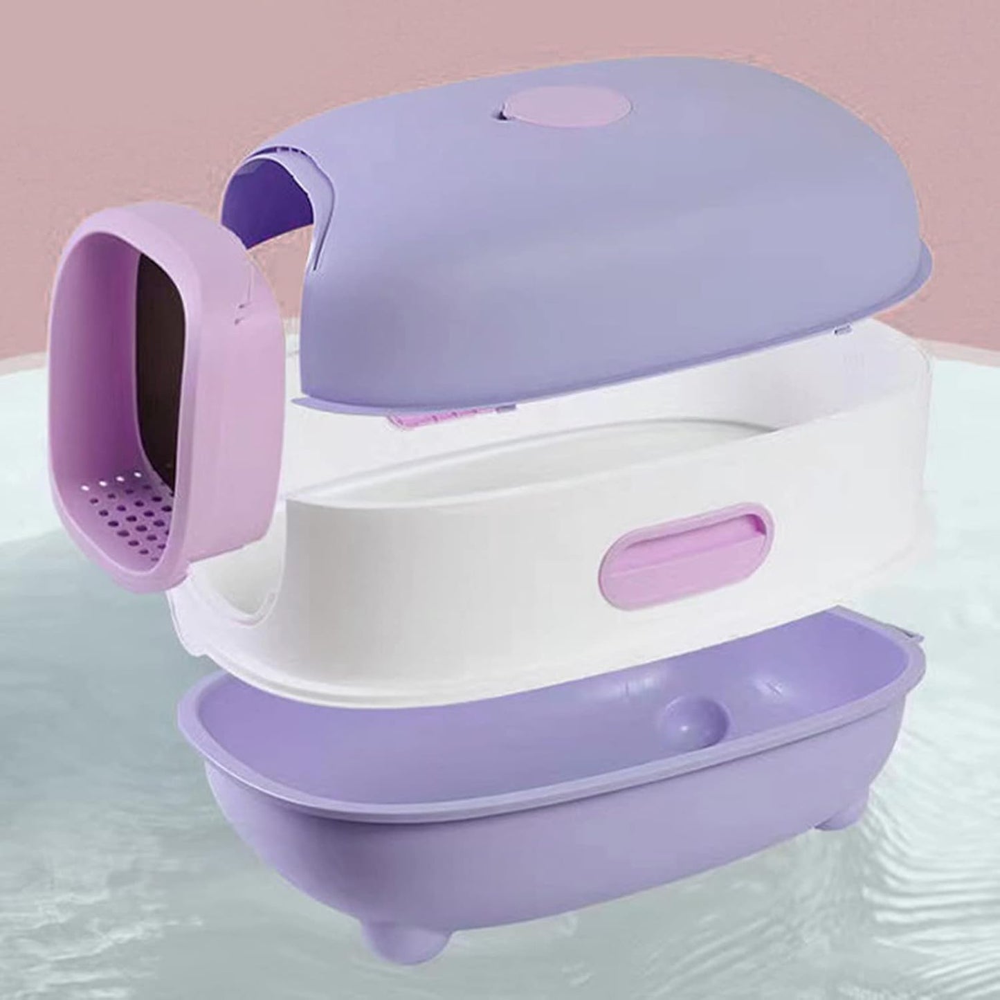 Arenero mediano con forma de cápsula