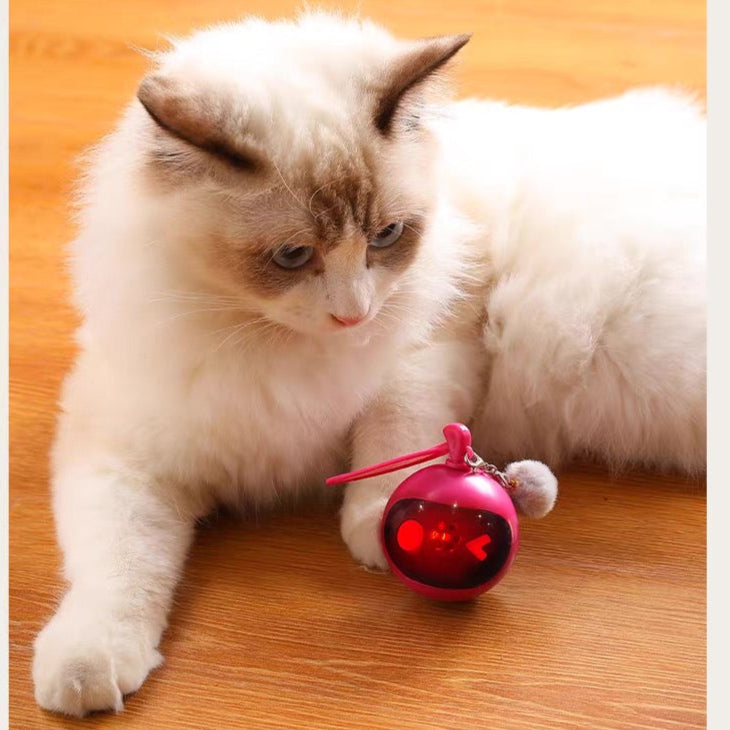 Pelota interactiva para gatos con sonido recargable