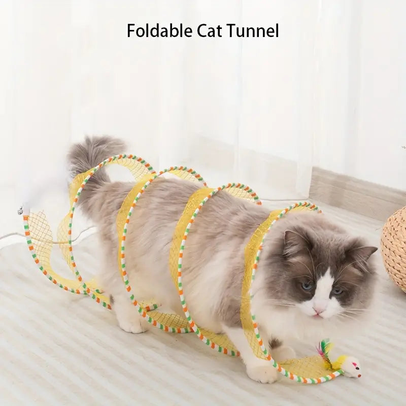 Túnel de juguetes para gatos