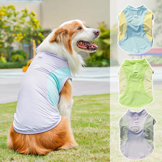 Camisa fresca para mascotas pequeñas, medianas y grandes