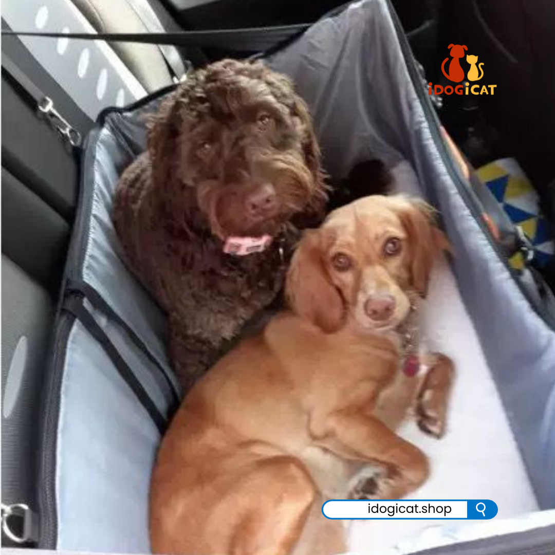 Asiento para carro para dos mascotas 25lb 70*41*32cm