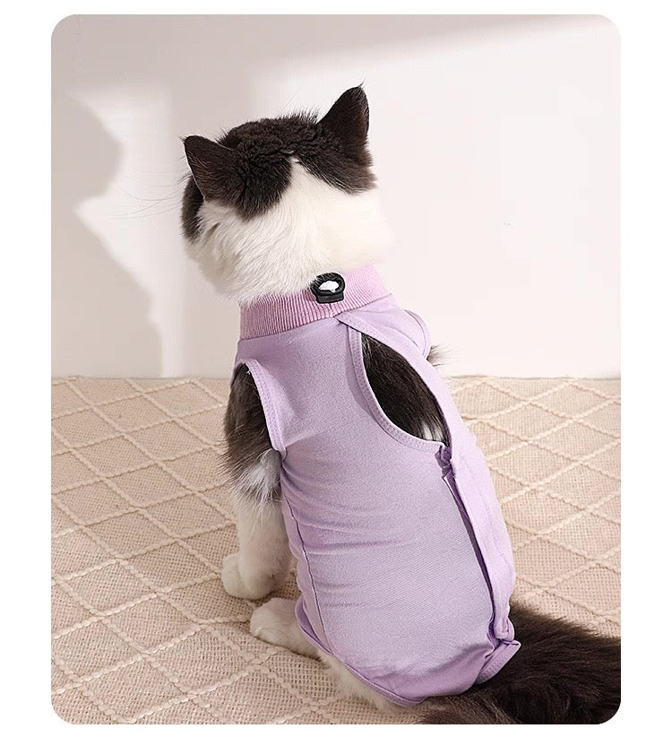 Traje de recuperación de cirugías y heridas para gatos