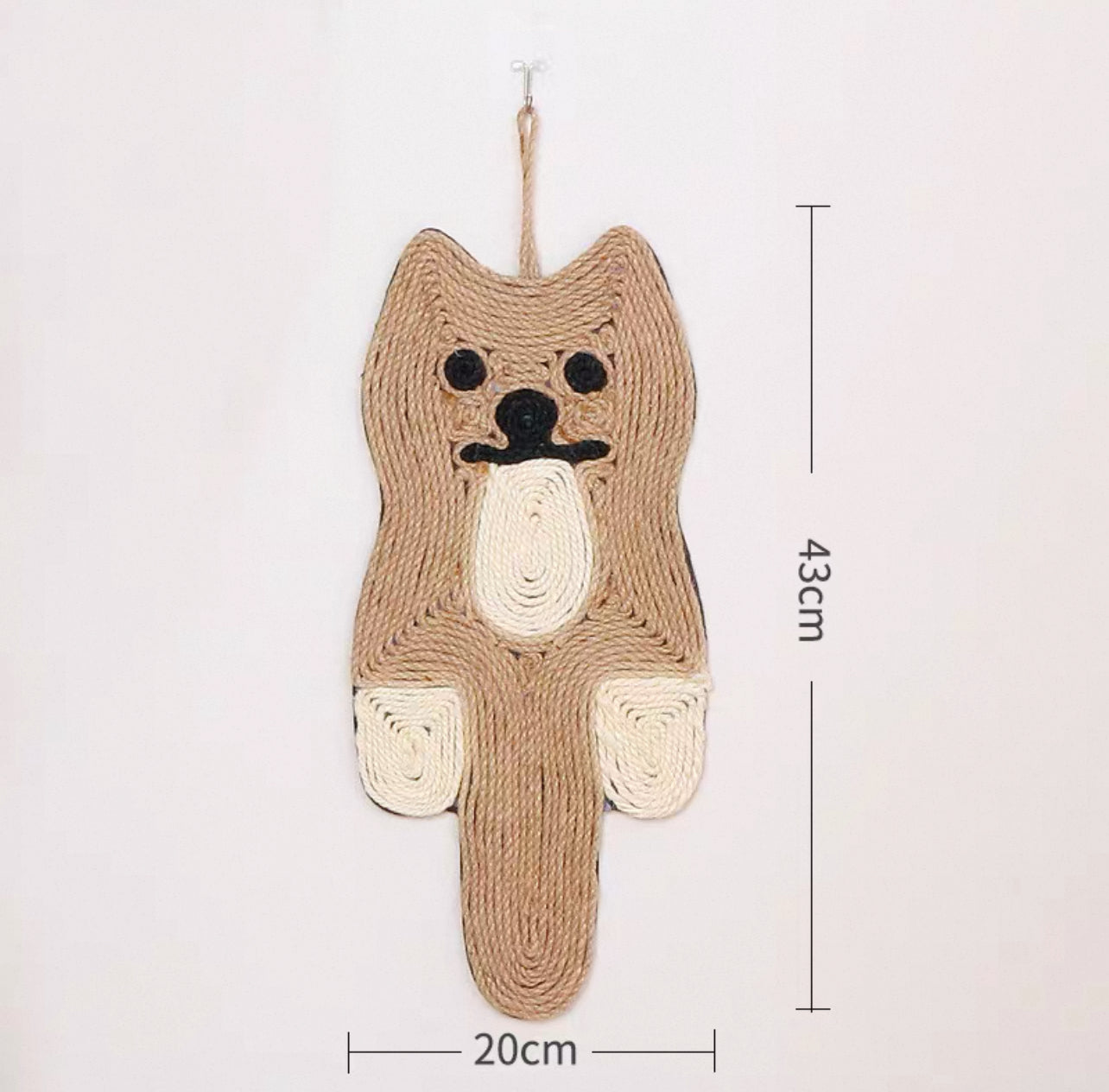Rascador de cuerda para pared