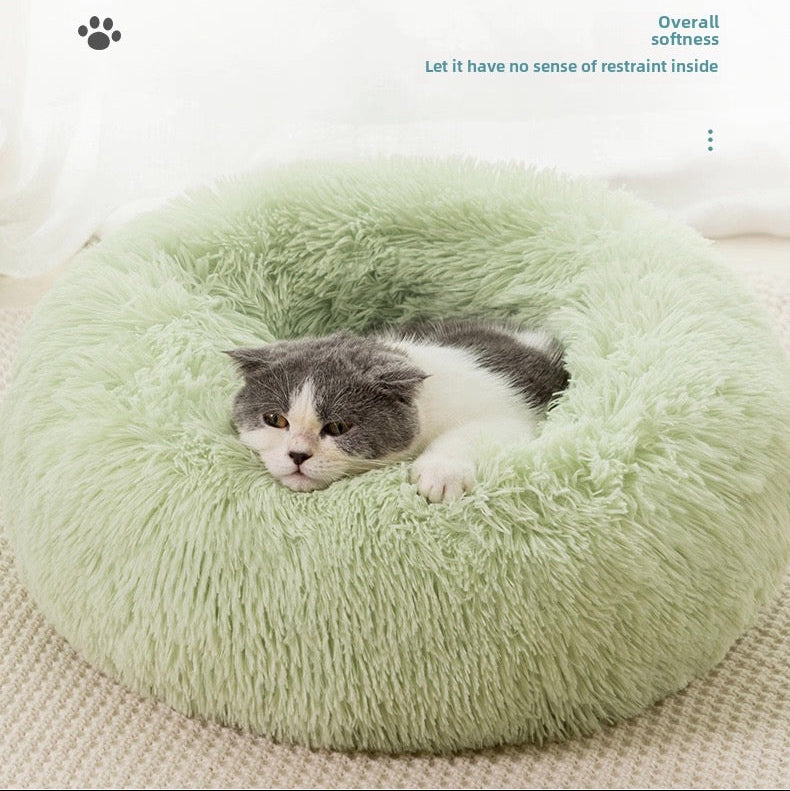 Cama acolchonada redonda para mascotas 60cm