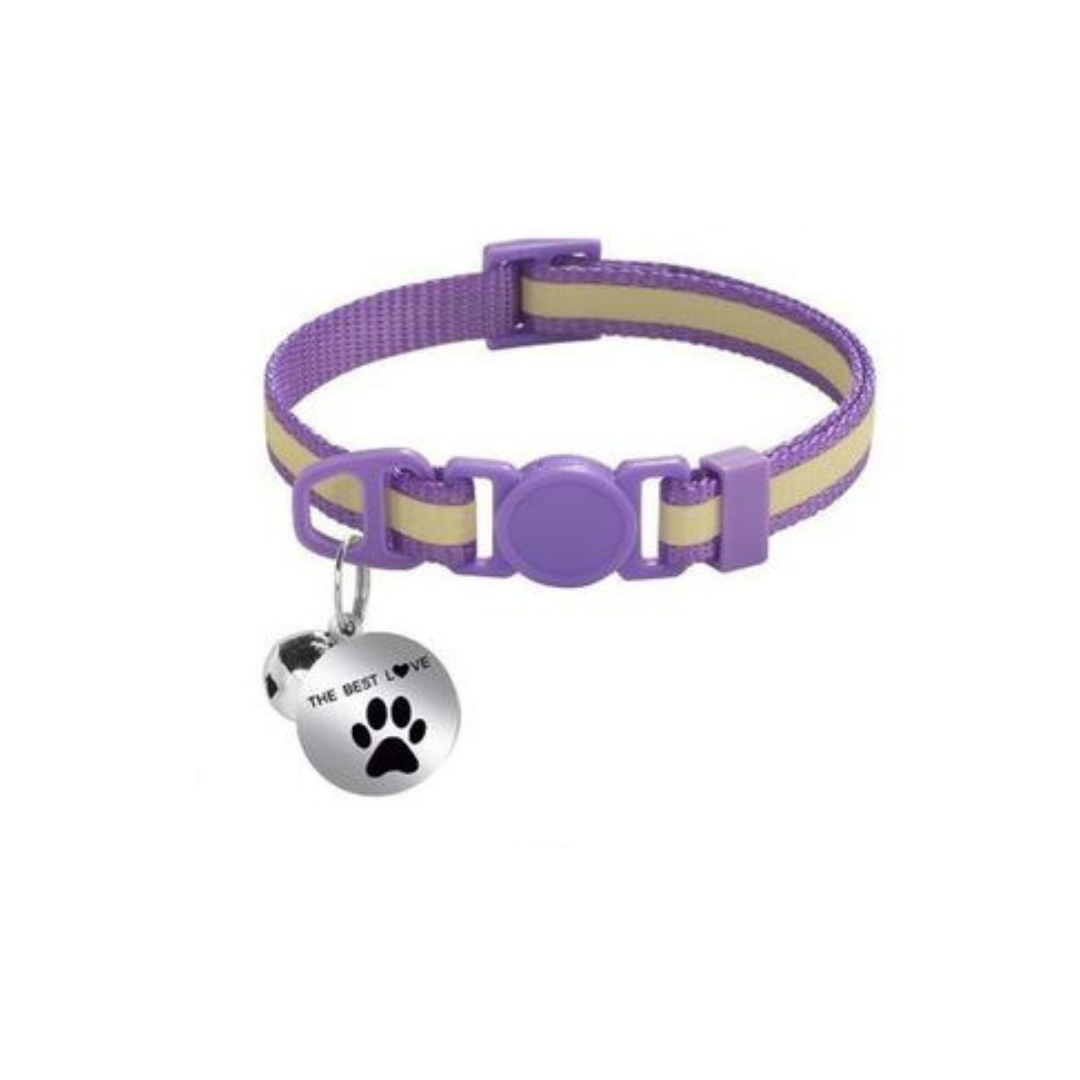 Collar de gato reflectivo con dije