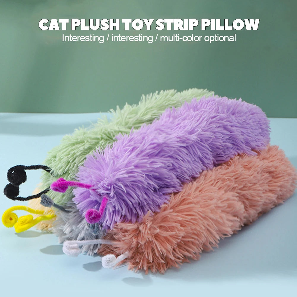 Peluche de gusano con catnip