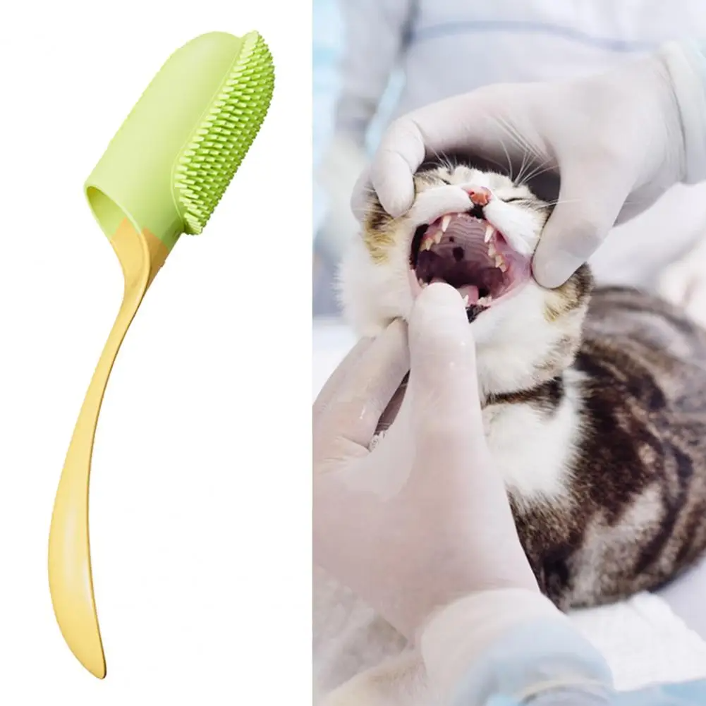 Cepillo de dientes con agarre cómodo para mascotas