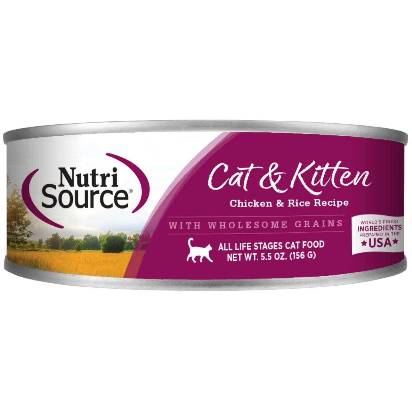 Comida Húmeda para Gato Nutri Source: Lata pollo y arroz 5,5 oz.
