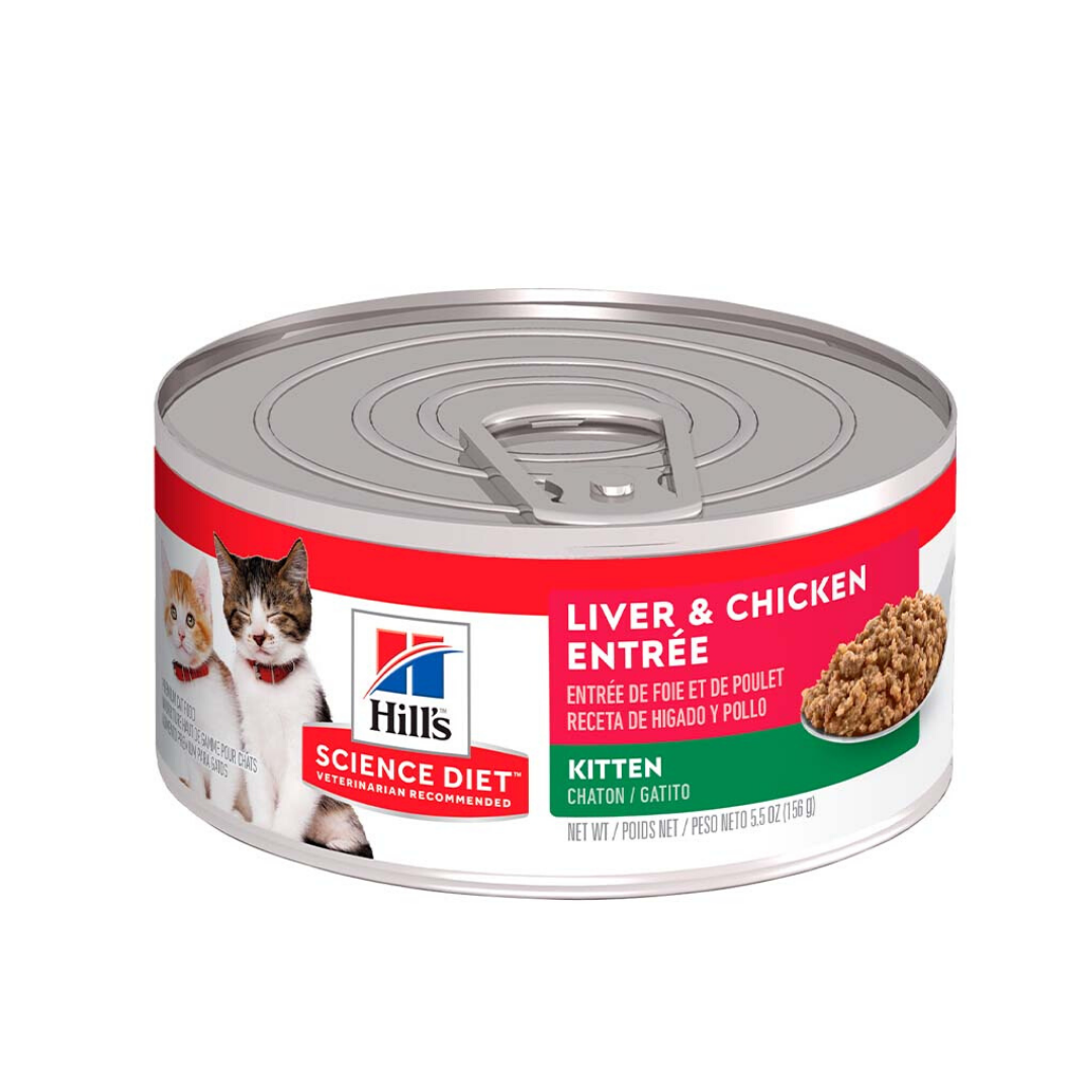 Comida Húmeda para Gato Hills: Kitten, Higado y Pollo 156g