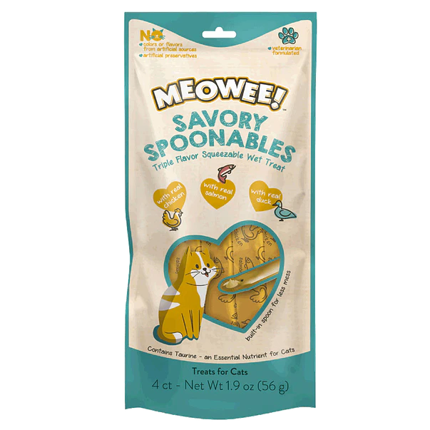 Meowee Creamy para Gato: Pollo, salmòn y pato 56g