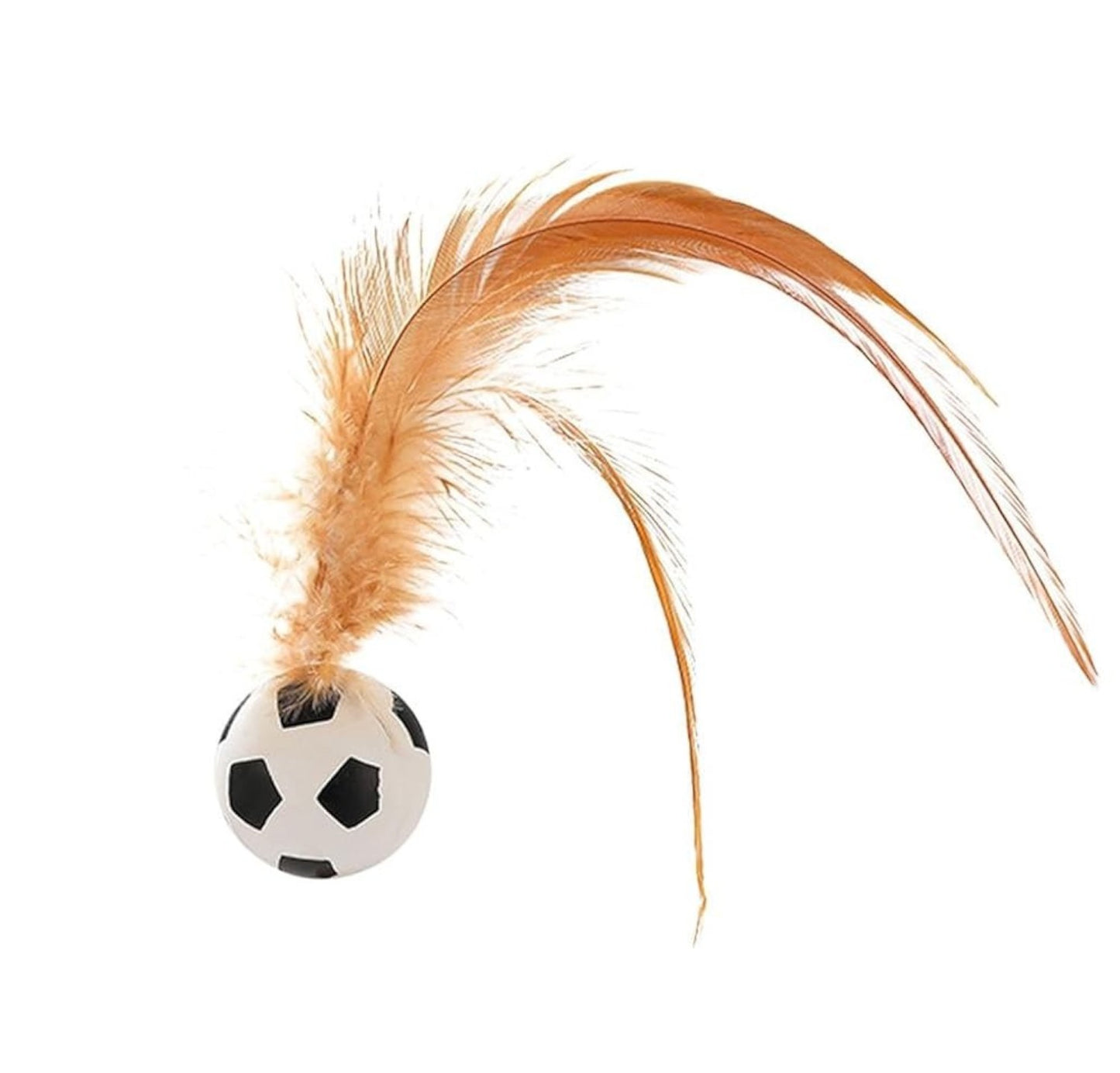 Juguete pelota de goma con pluma (Modelo variados)