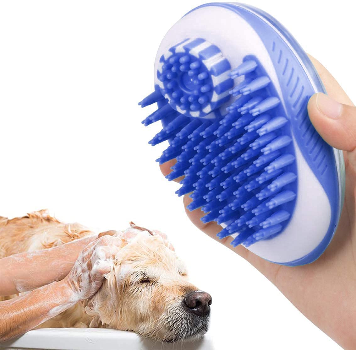 Cepillo de baño con colocación del liquido