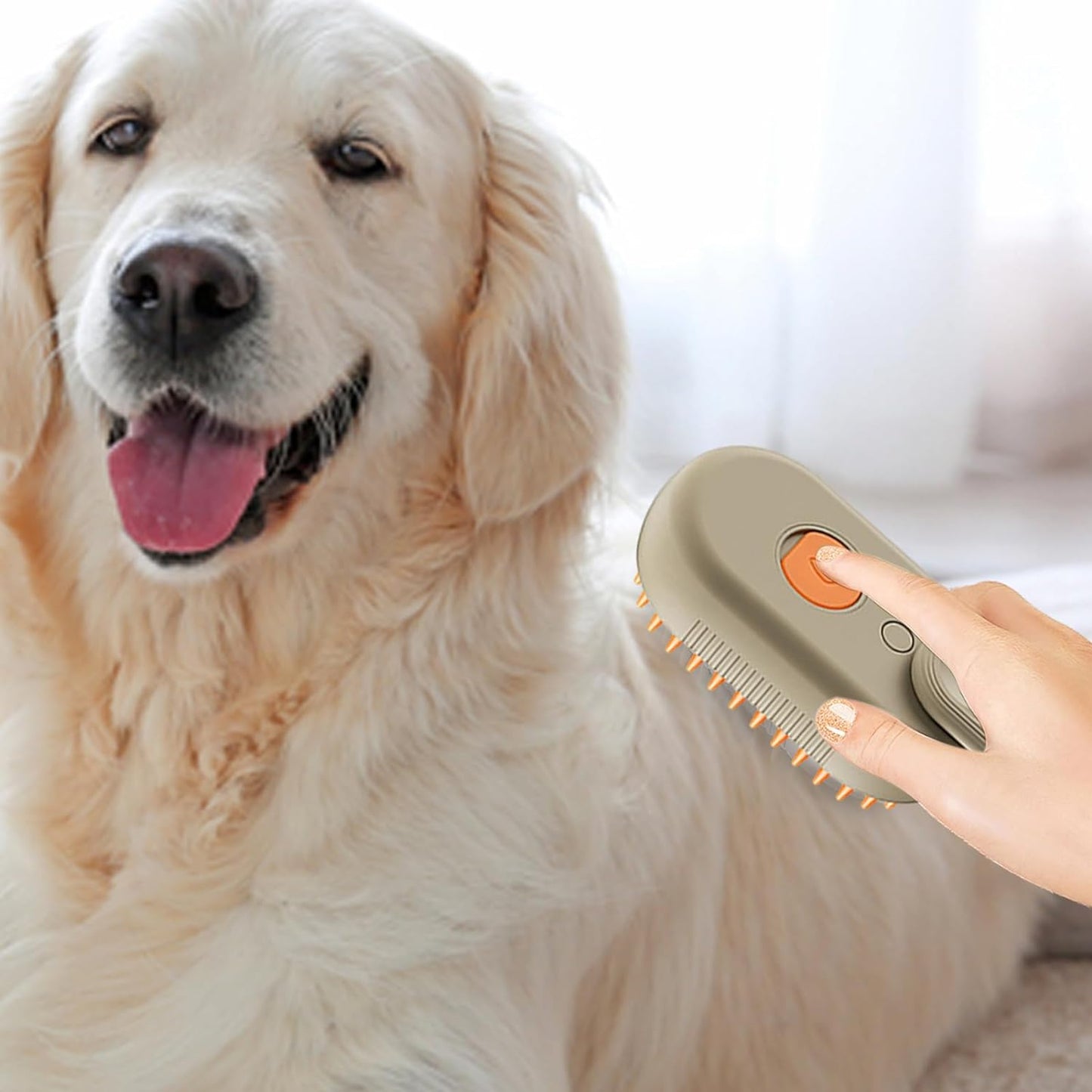 Cepillo de vapor para mascotas 3 en 1