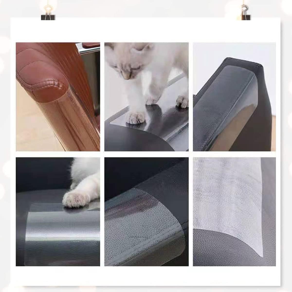 Rollo de vinilo transparente para sofa 30cm*500cm