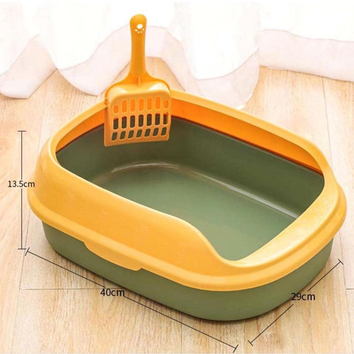 Arenero abierto para gatos bebés sencillo 40*29*13.5cm