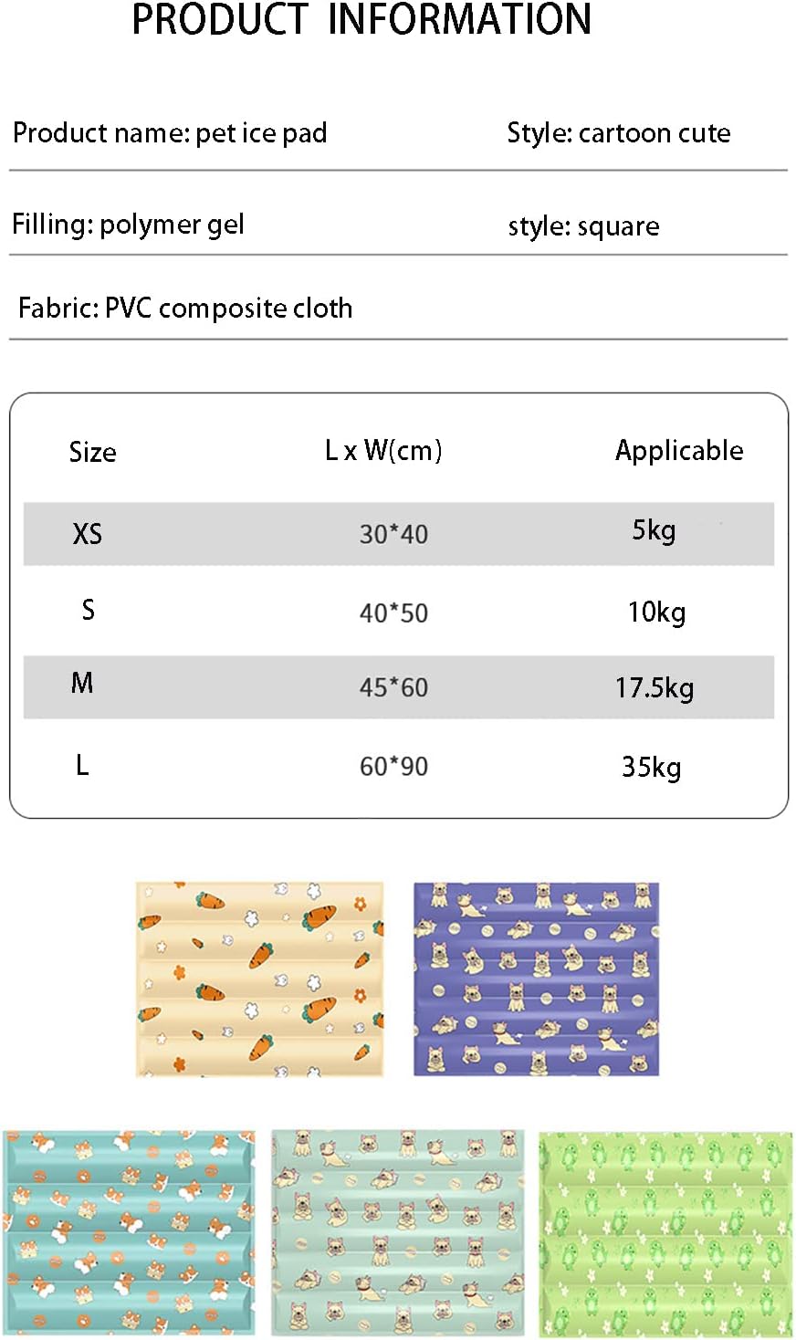 Manta fría diseño dinosaurio para mascotas 60*90cm
