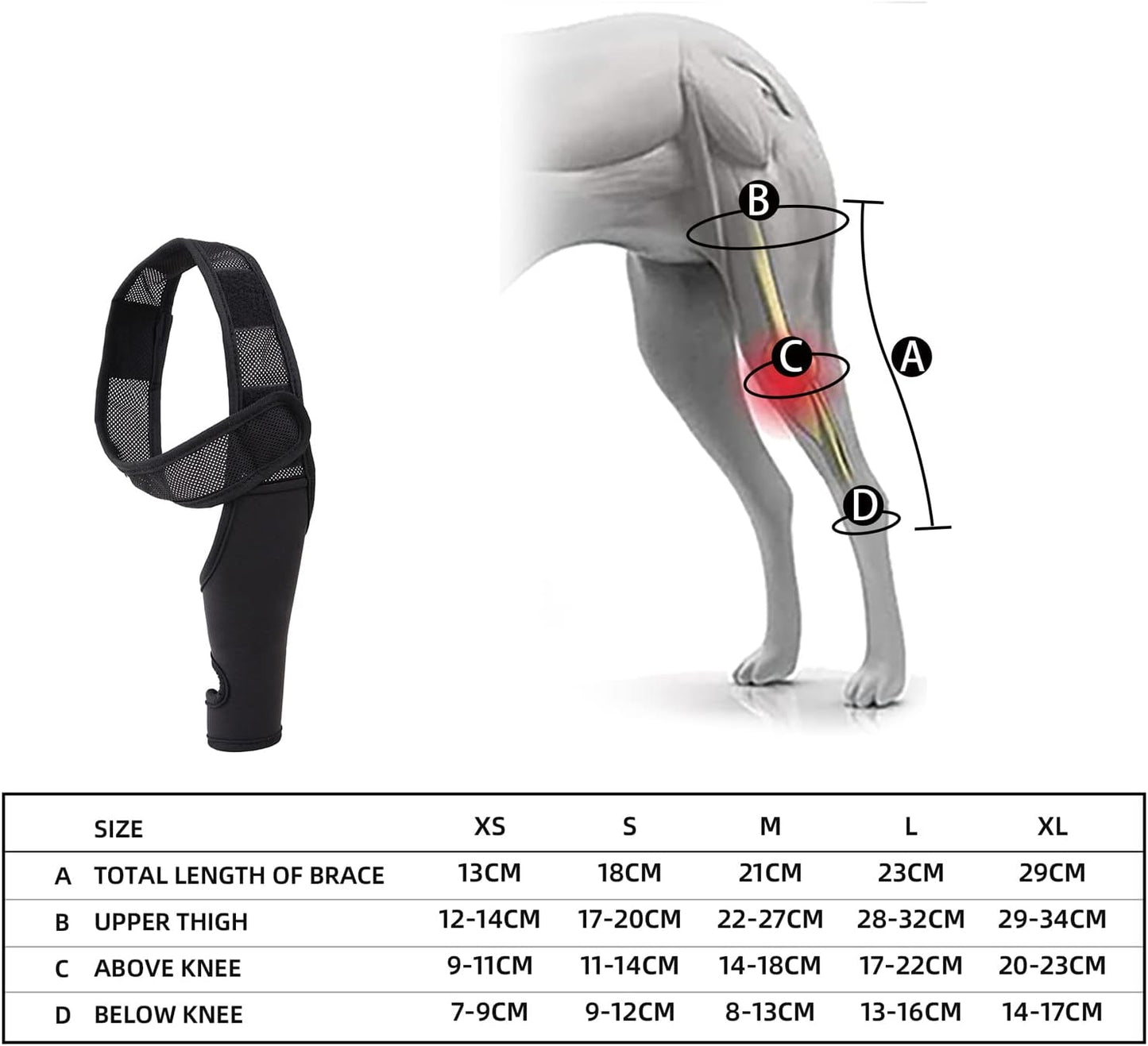 Rodillera para perro, dislocación de la rodilla, artritis, rehabilitación de articulaciones y rodilla, apoyo extra inmovilizado, alivia el dolor y reduce la inflamación