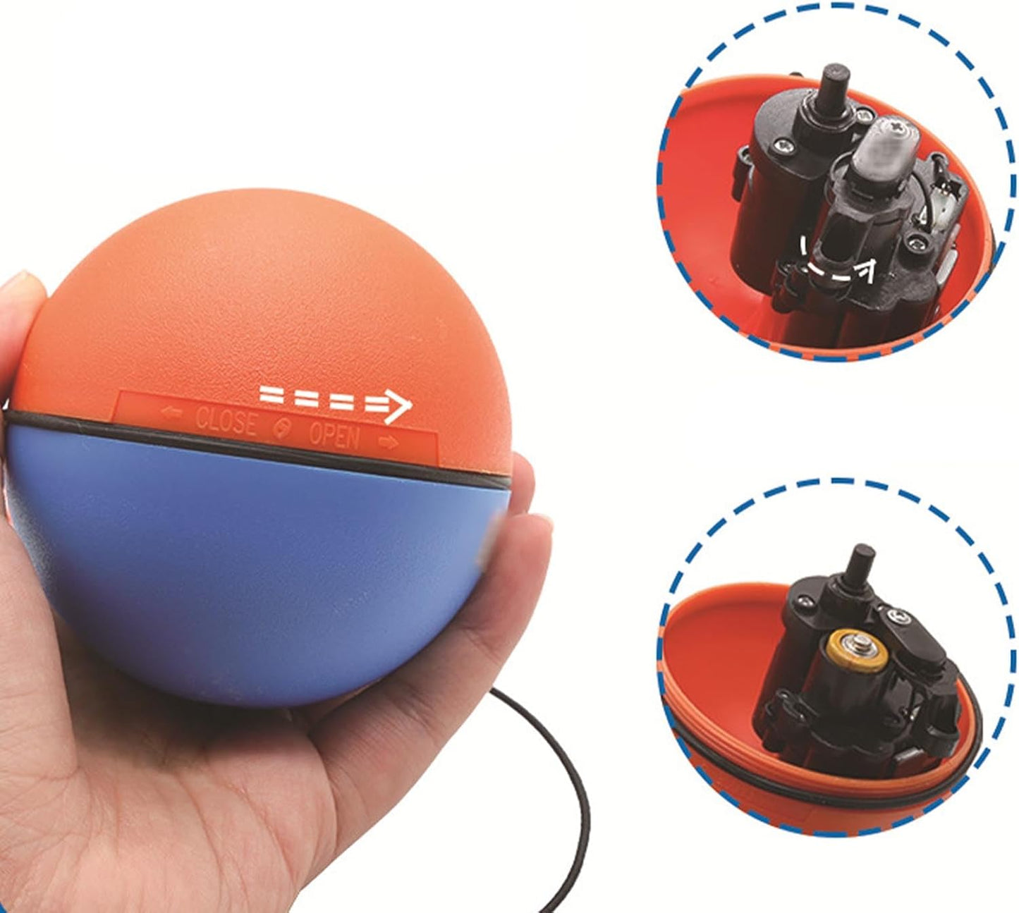 Pelota interactiva para gatos con ratón (Batería AA)