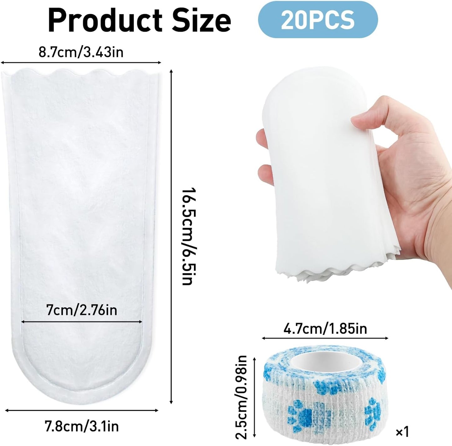 Zapatos desechables impermeables para perro (20 u)