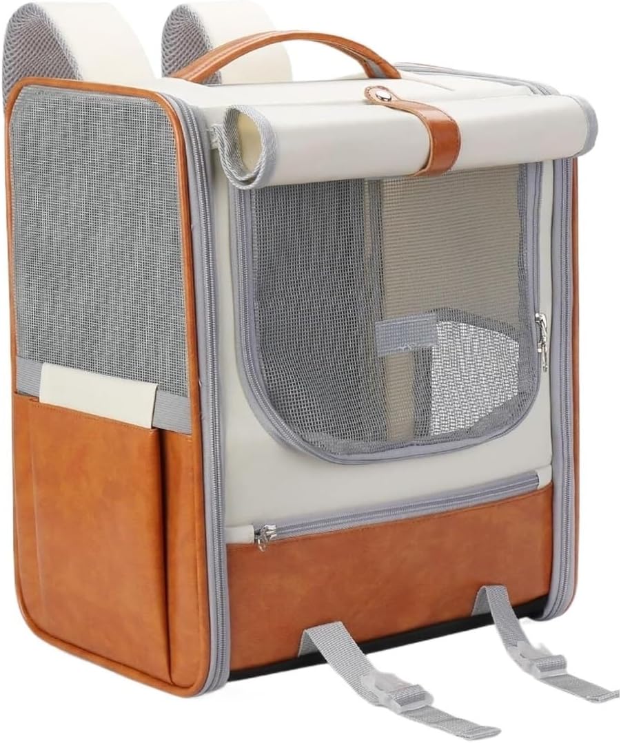 Mochila transportadora espaciosa para gatos