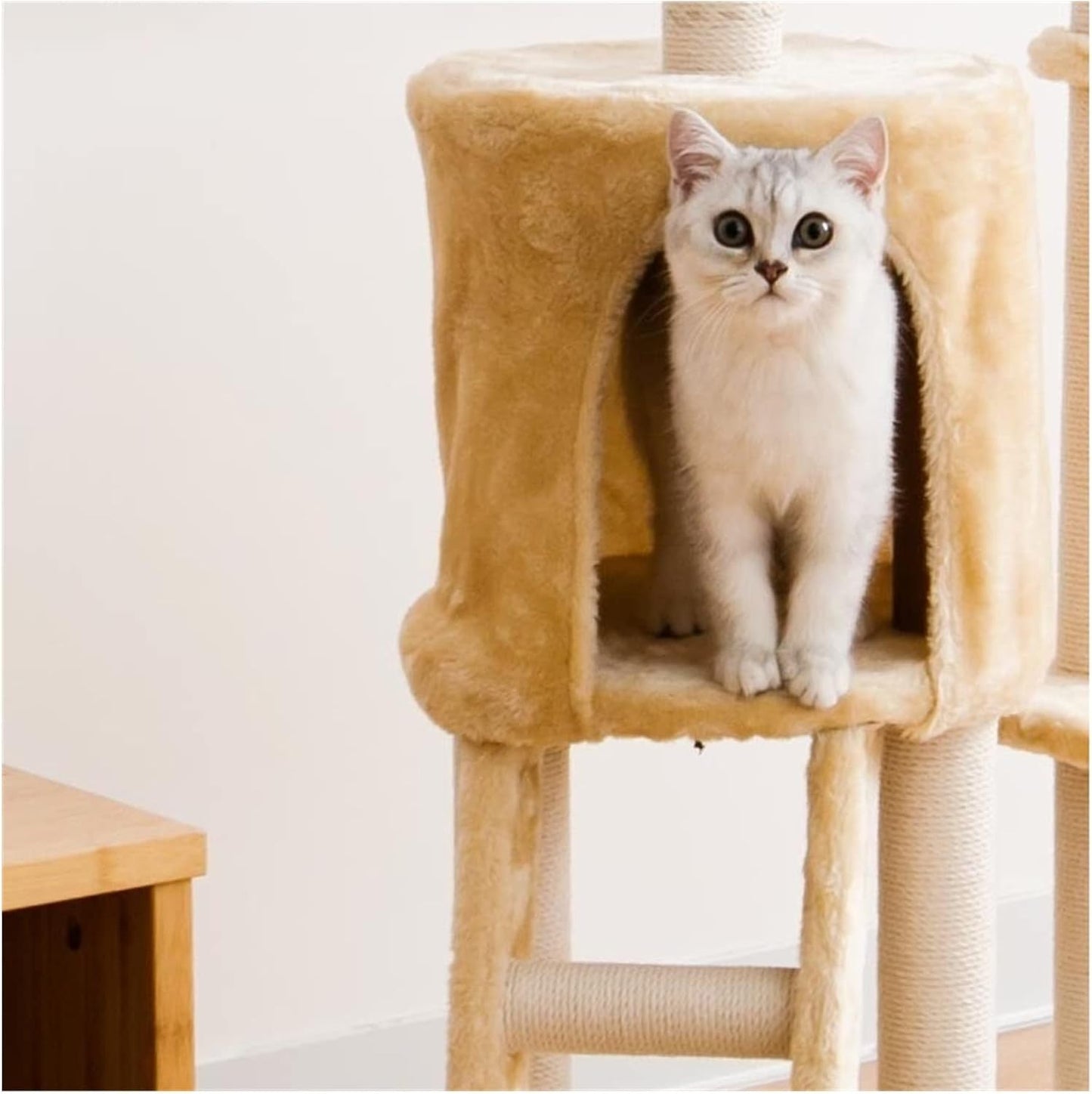 Torre crema para gatos 138cm (Modelo MT05)