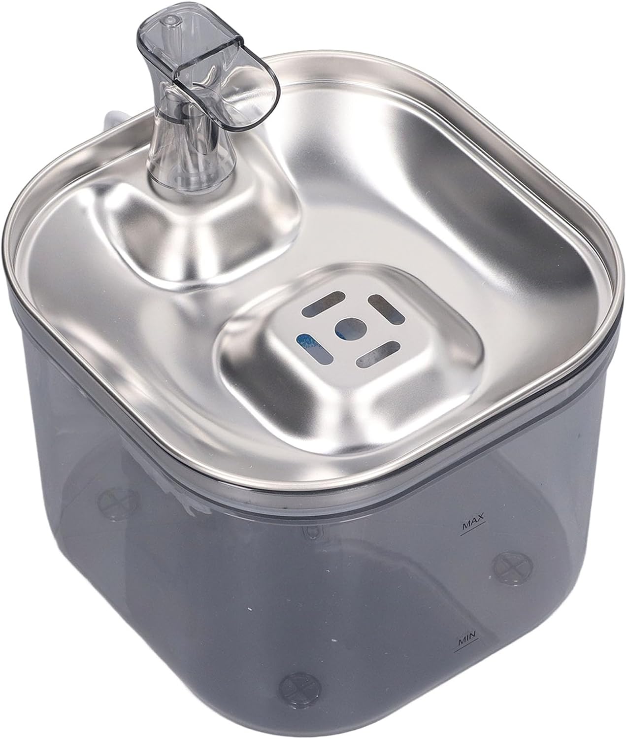 Fuente de agua, acero inoxidable para mascotas
