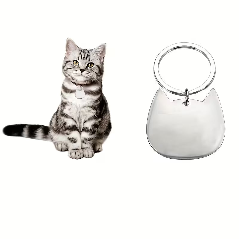 Plaquita de acero para gato modelo #70